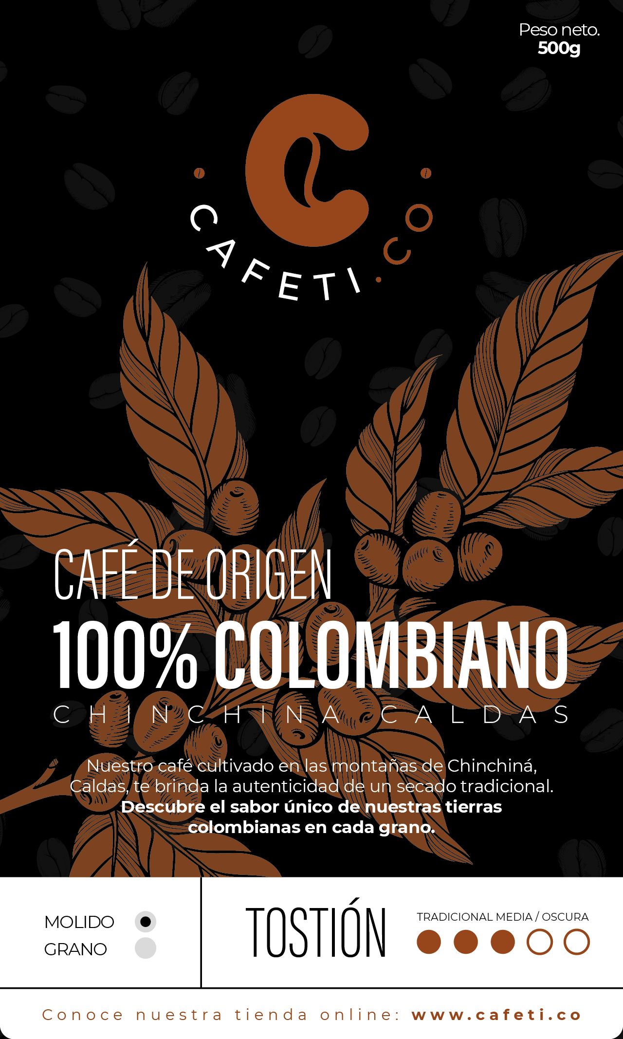 Café tostado de Molienda Fina - Imagen 3