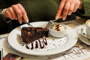 Torta de café con chocolate